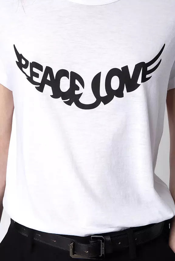 Camiseta Woop Peace Love Wings