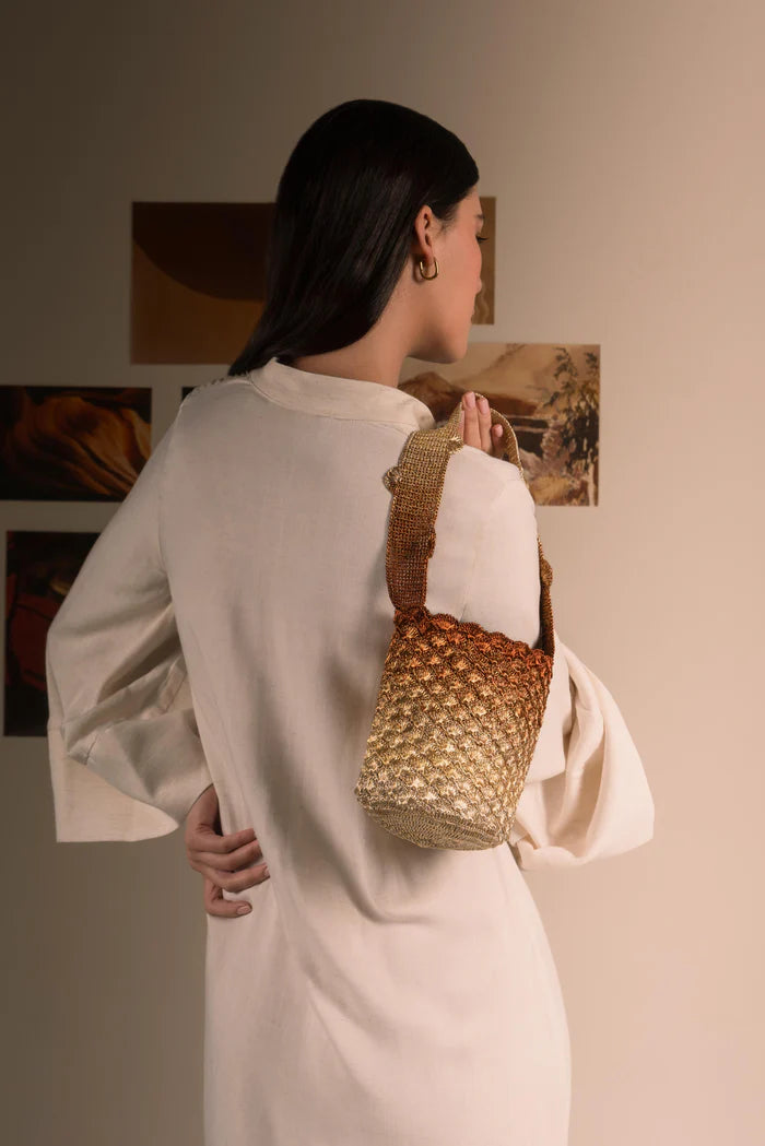 Kaia seashell - gold and copper