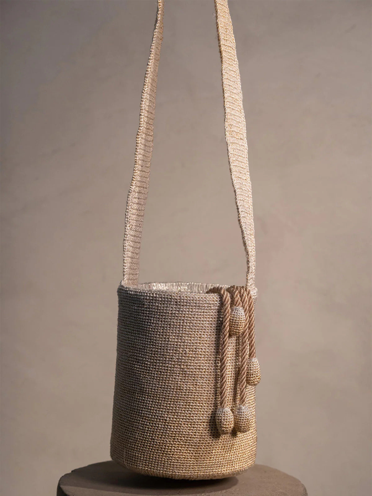 Kaia traditional silver gold backpack