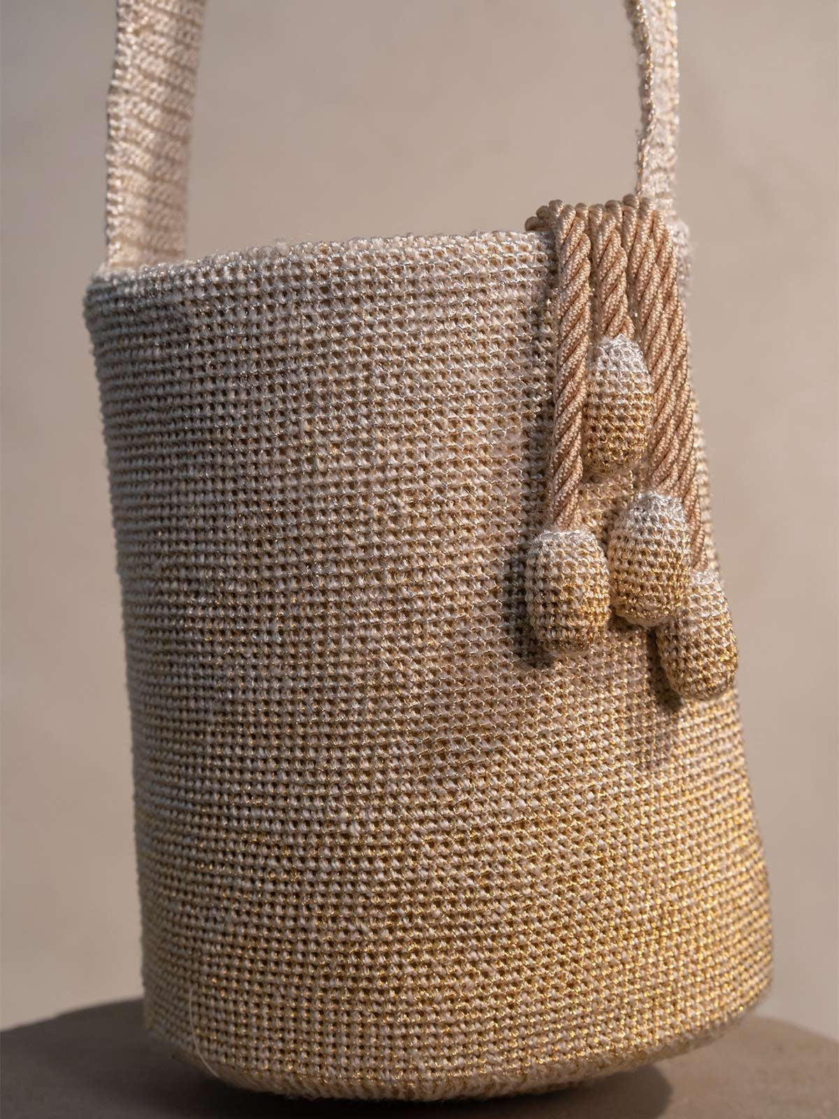 Kaia traditional silver gold backpack