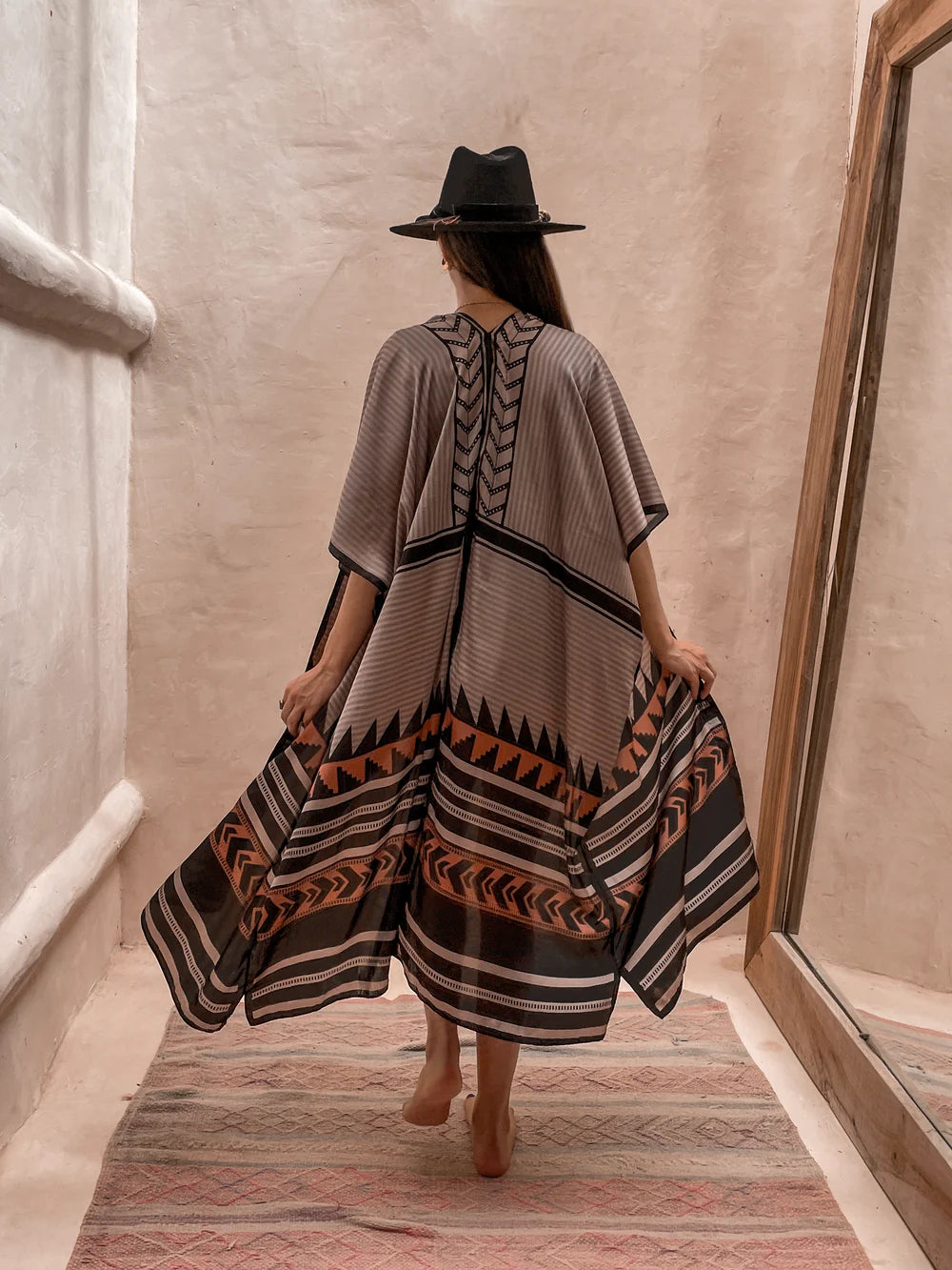 Apache silk kimono