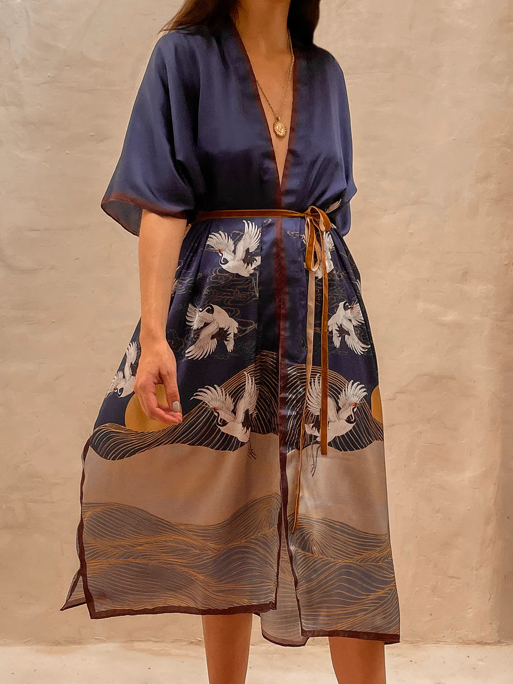 Asia silk kimono