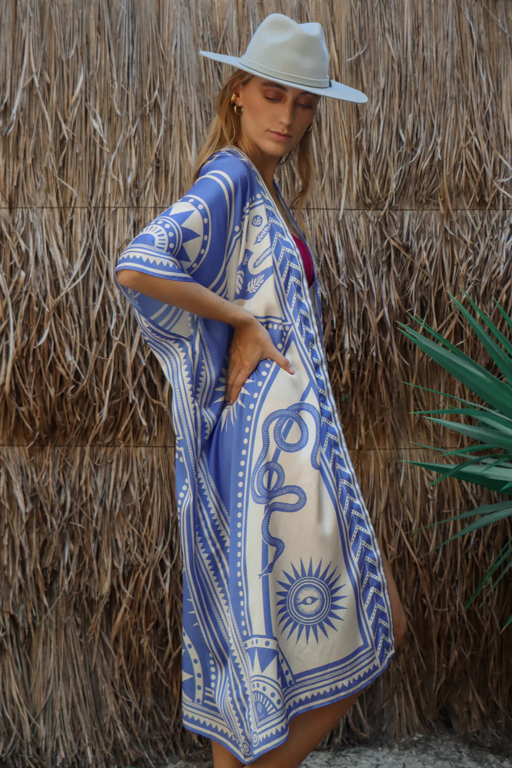 Nazar kimono blue