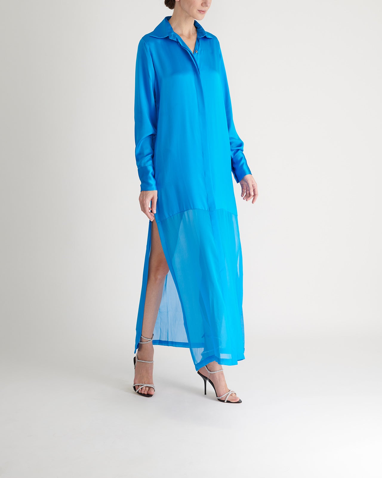 Silk chiffon dress