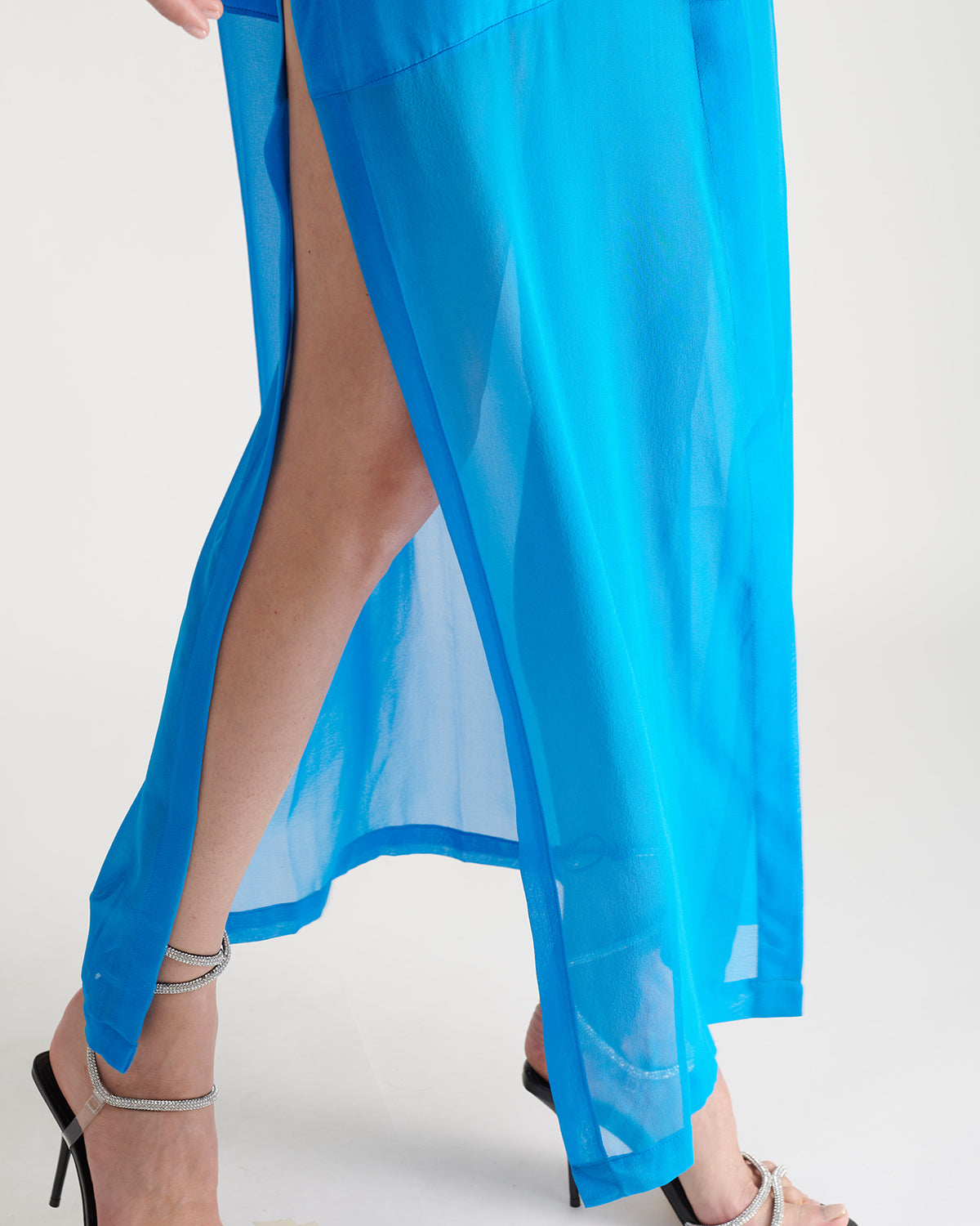 Silk chiffon dress