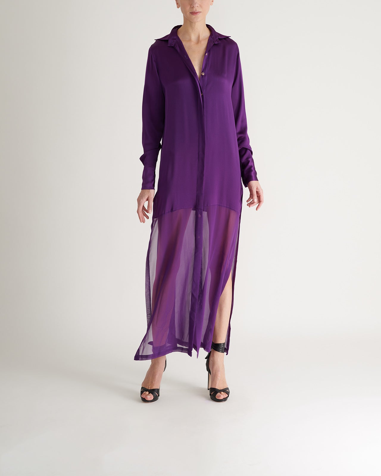 Silk chiffon dress