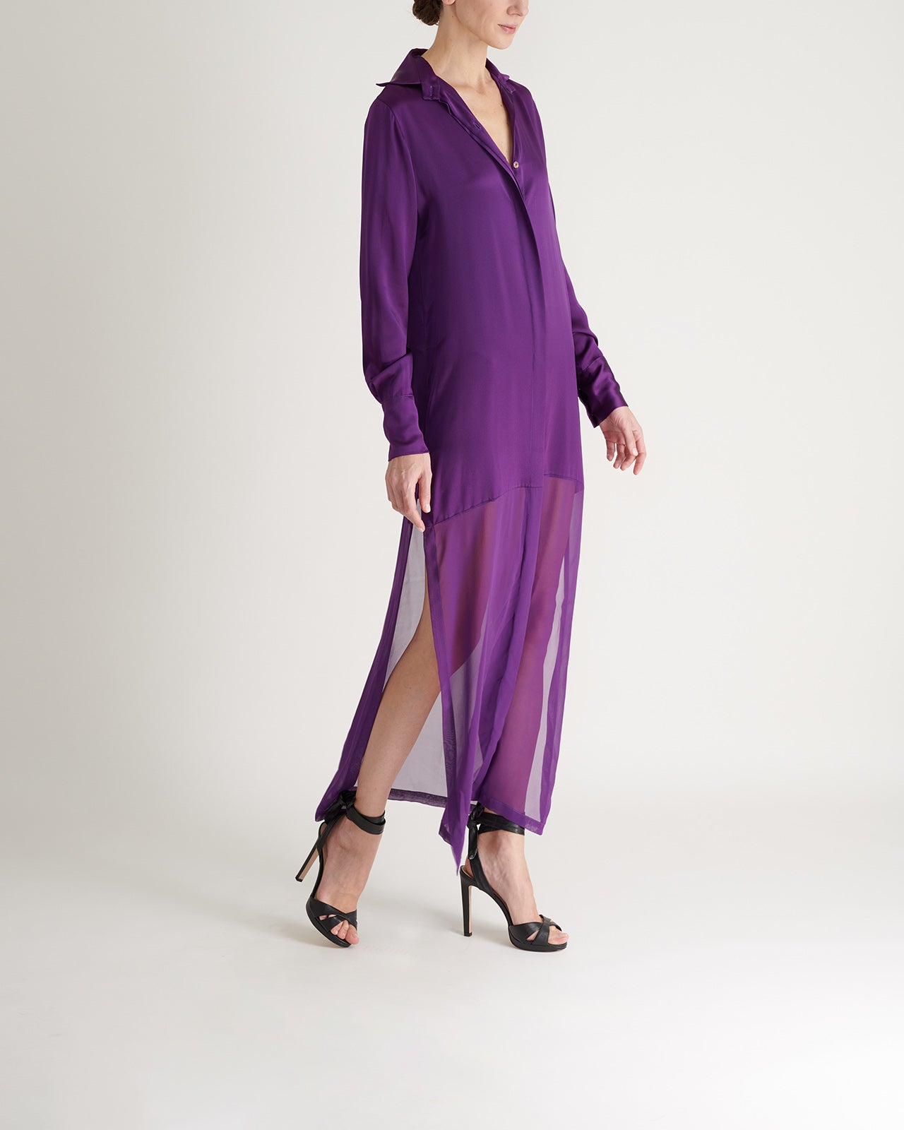 Silk chiffon dress