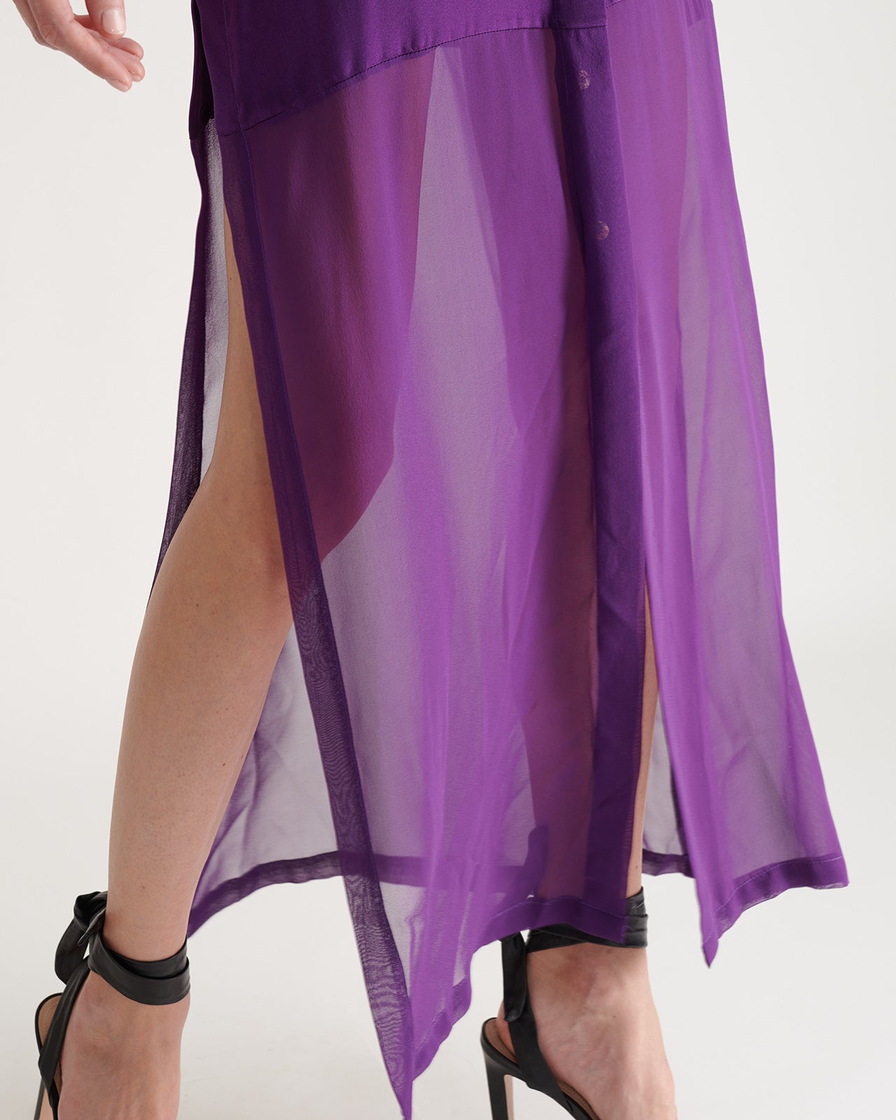 Silk chiffon dress