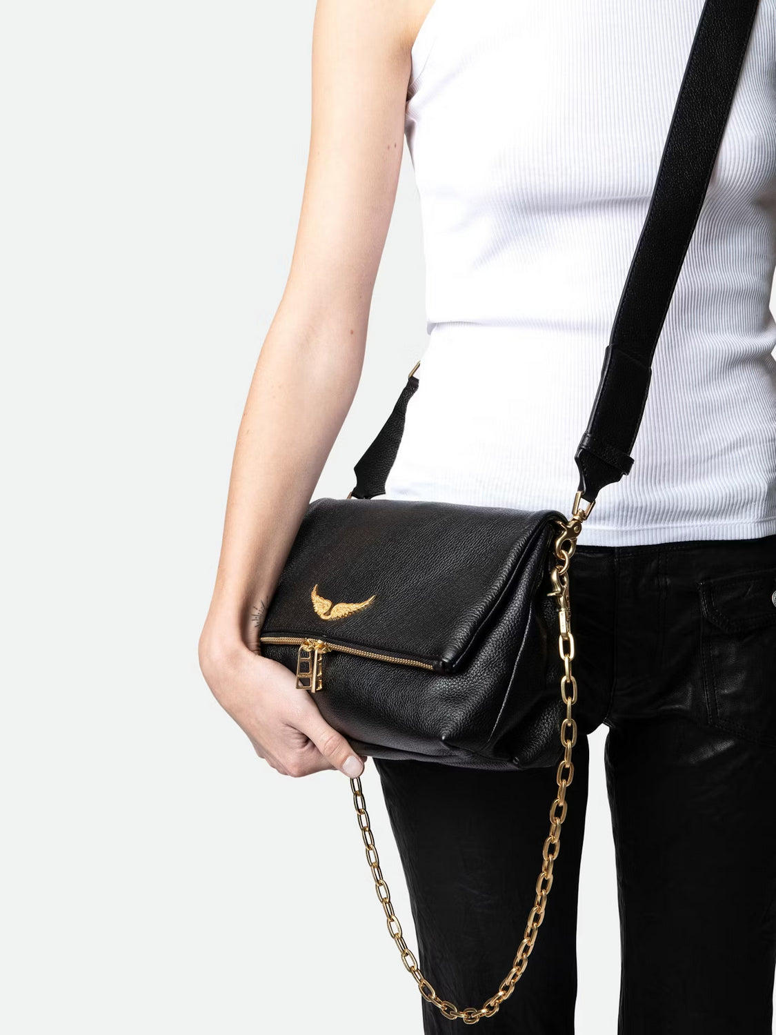 Bolso Rocky Grained Leather