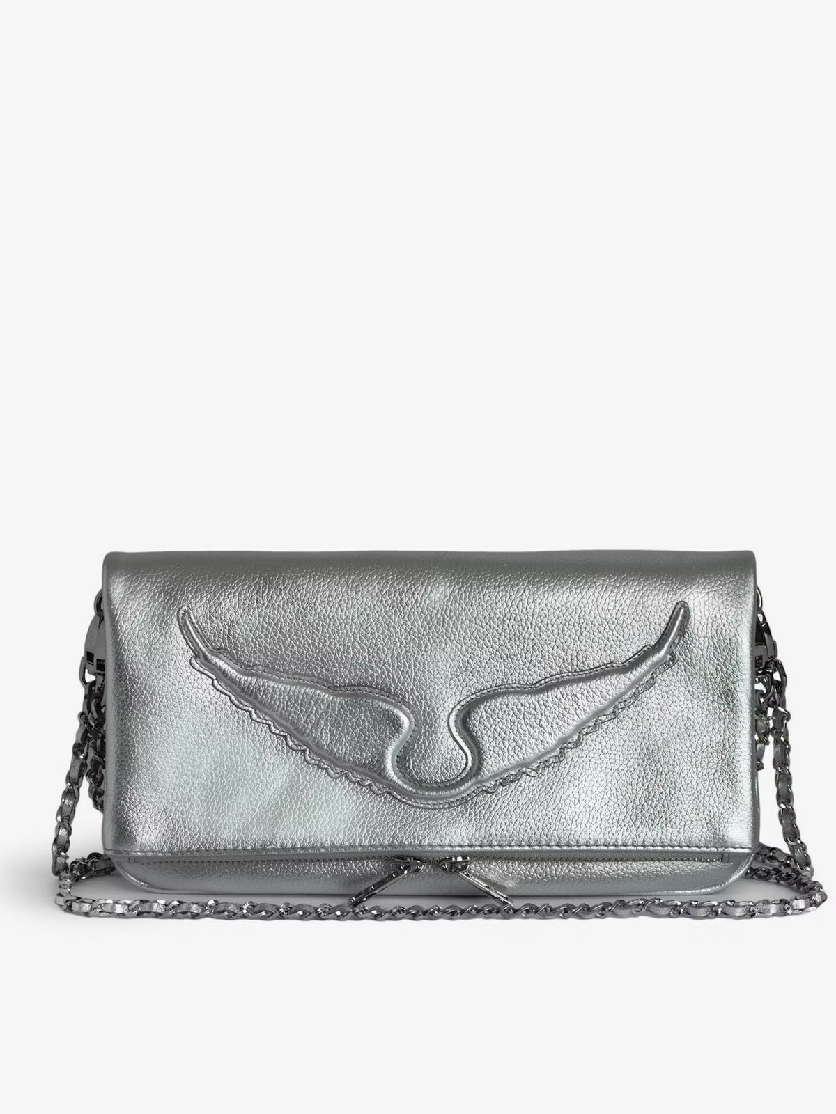 Bolso Rock Wings Metallic Grained Le