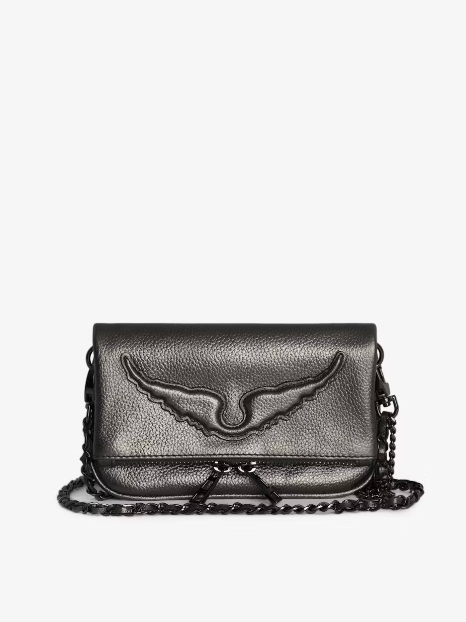 Bolso Brock Nano Wings Metallic Grain