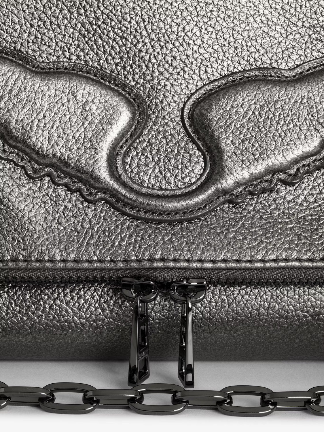 Bolso Rocky Wings Metallic Grained L