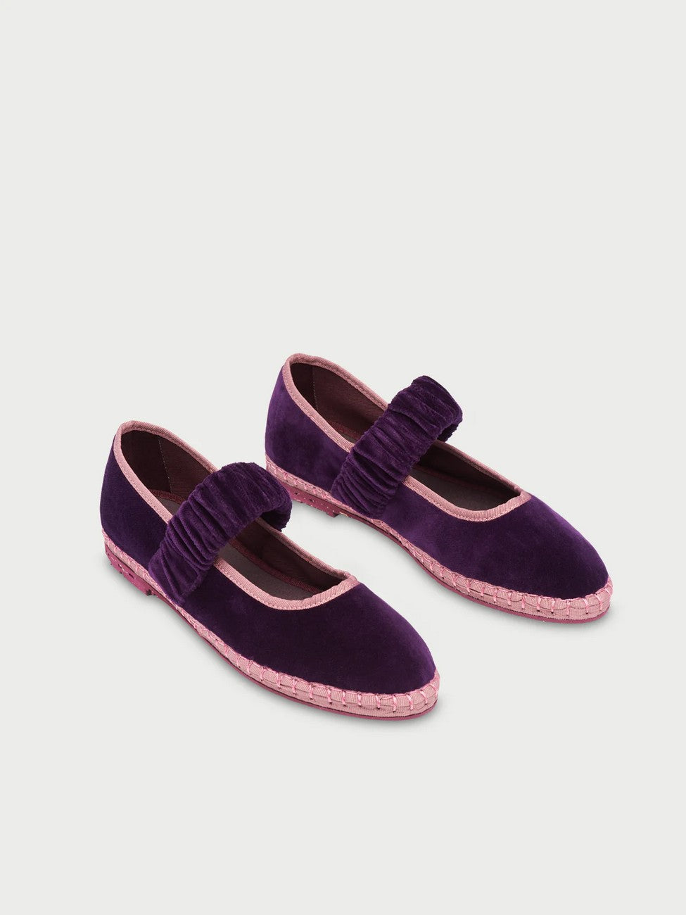 Zapatos Mafalda Velvet Purple