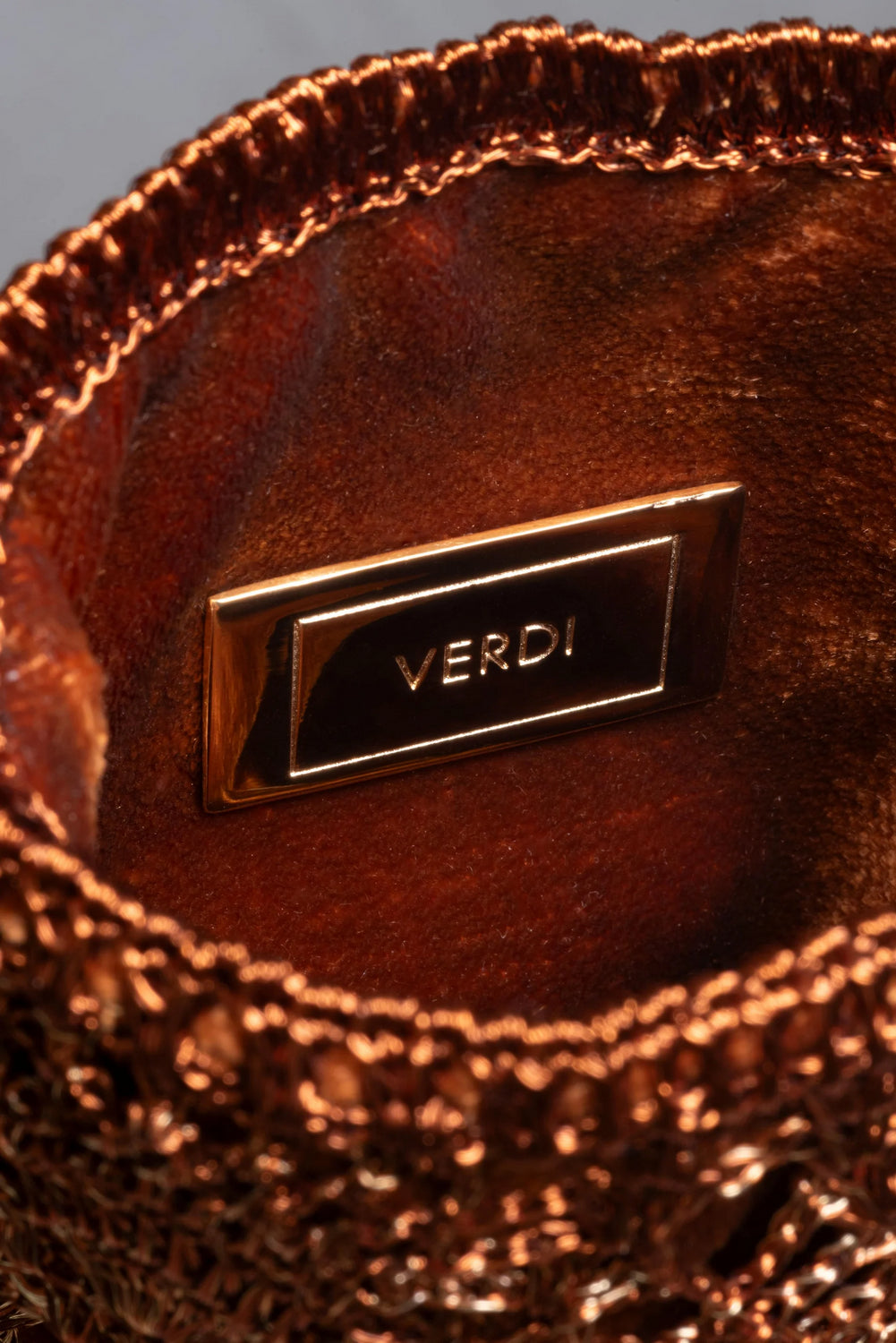 Bolso Mini Piña Kaia Oro-Cobre