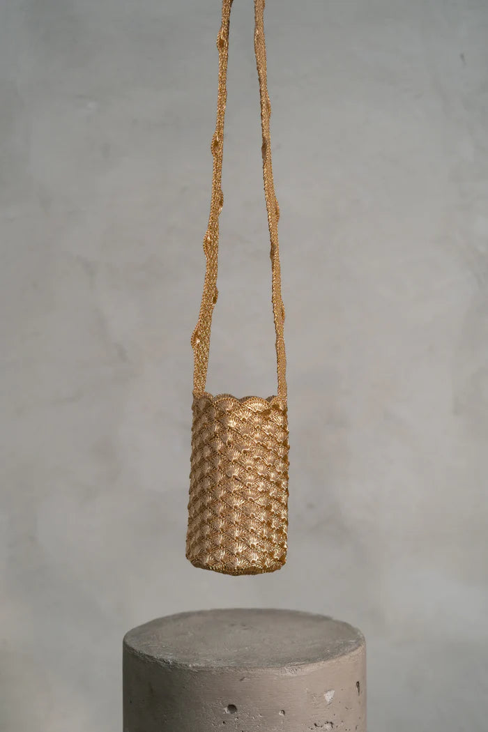 Mini Solar Backpack Gold Shells