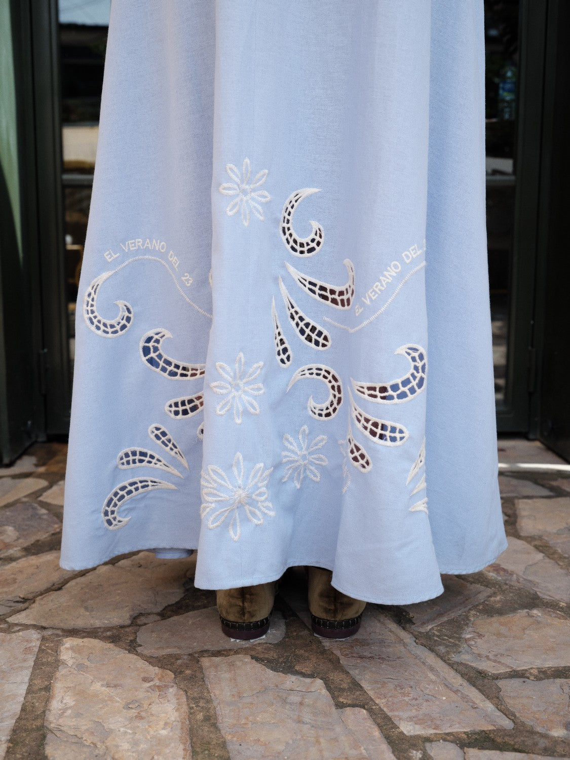 A- line maxi skirt