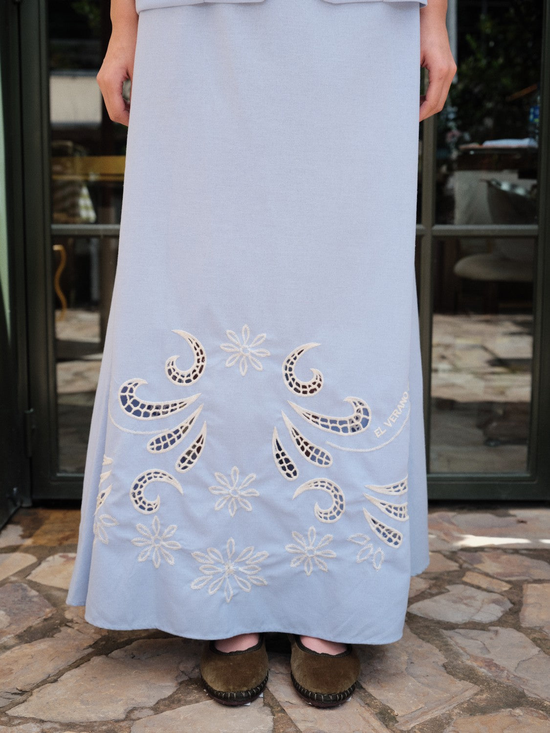 A- line maxi skirt