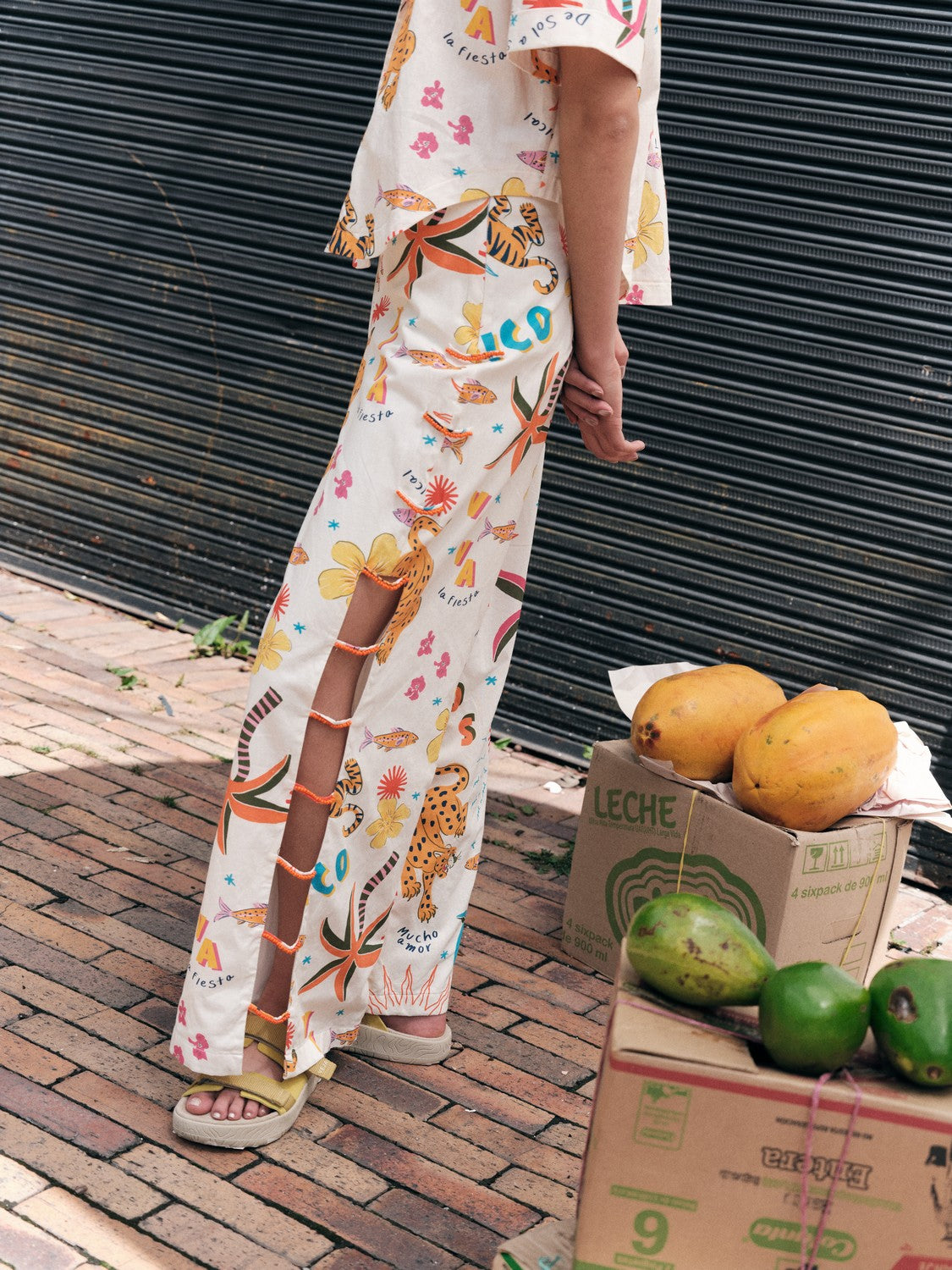 Printed pants