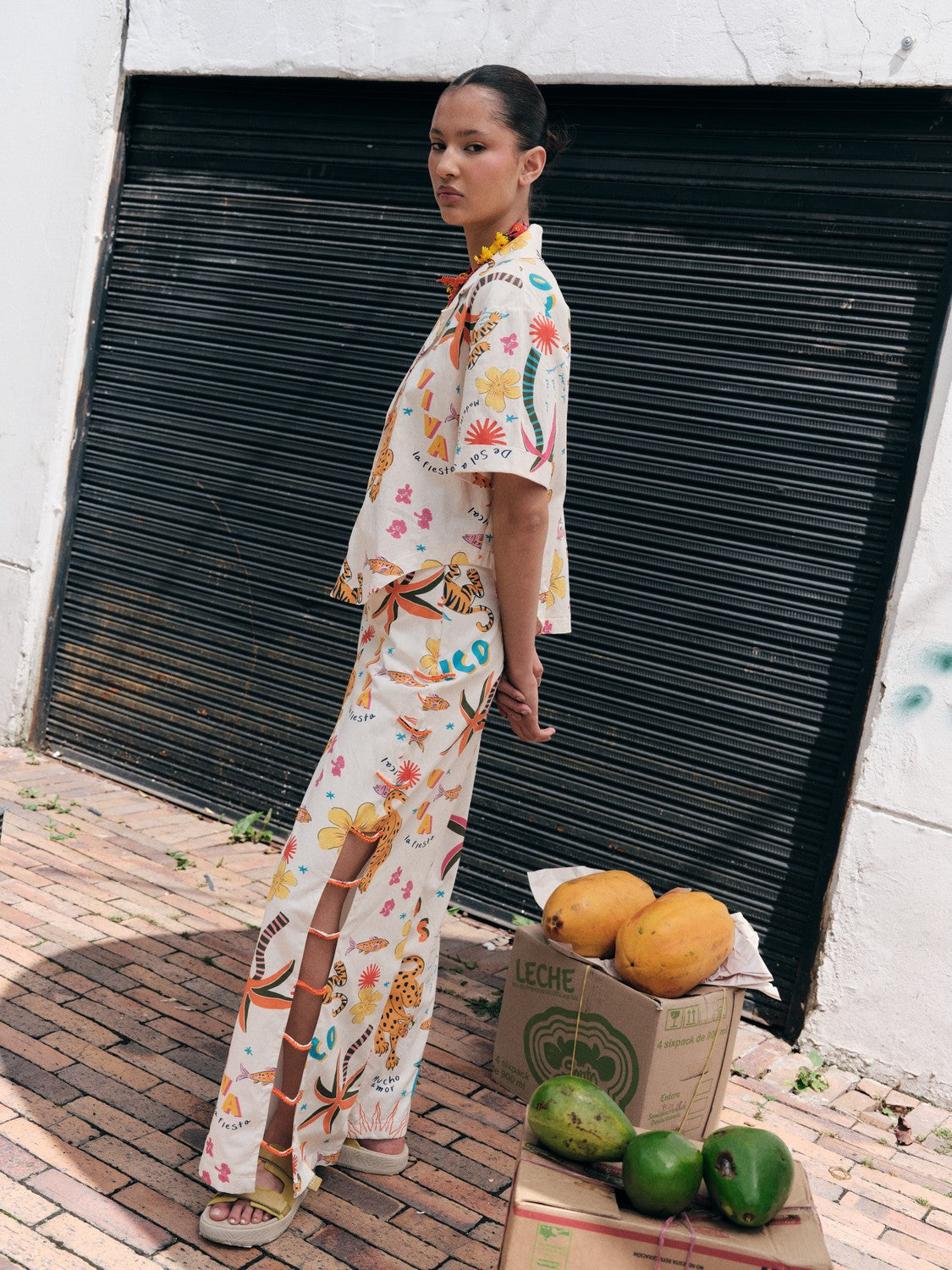 Printed pants