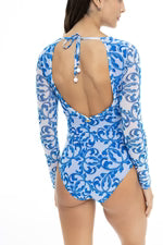Rasguard in tulle one piece