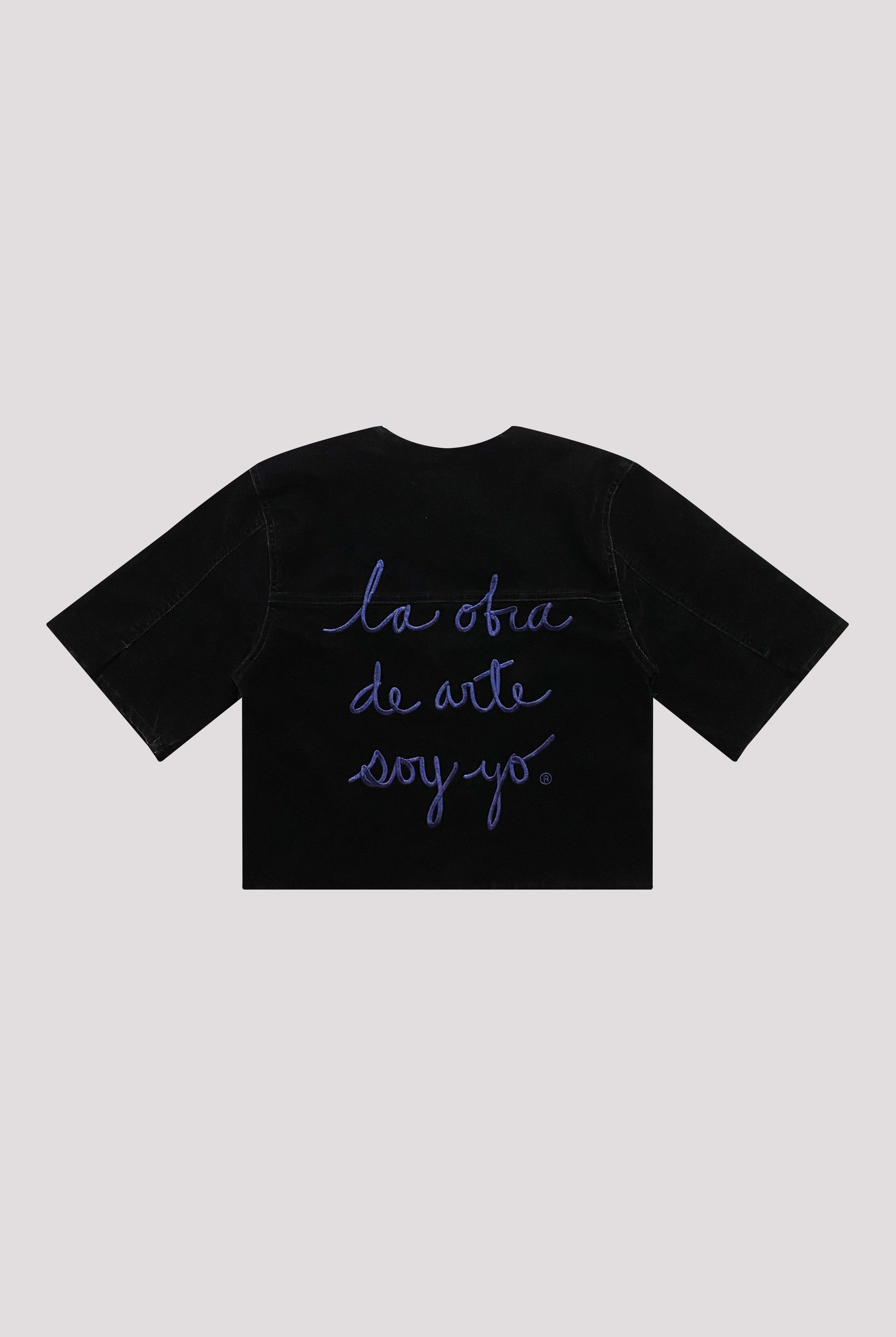 Overshirt velvet black