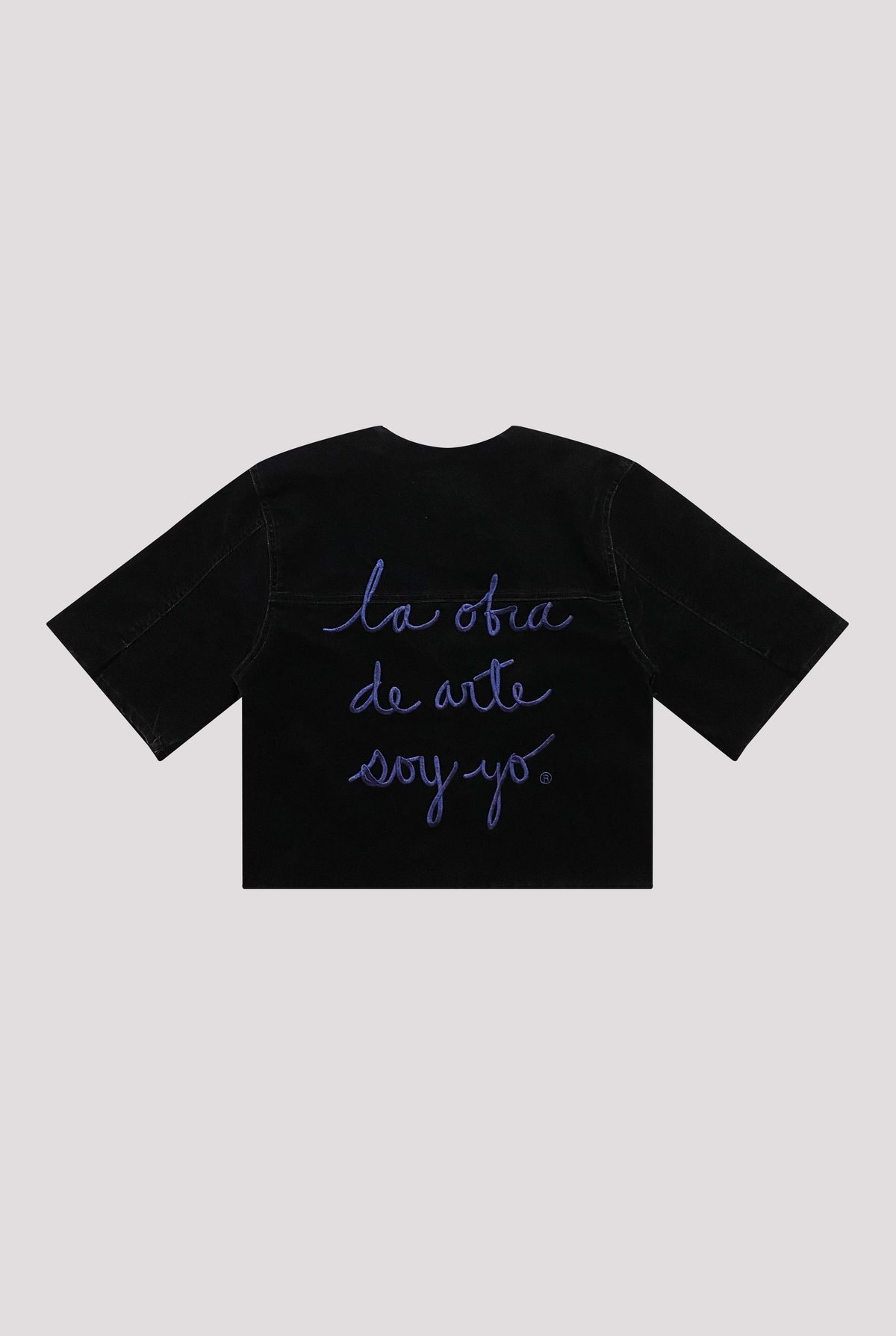 Overshirt velvet black