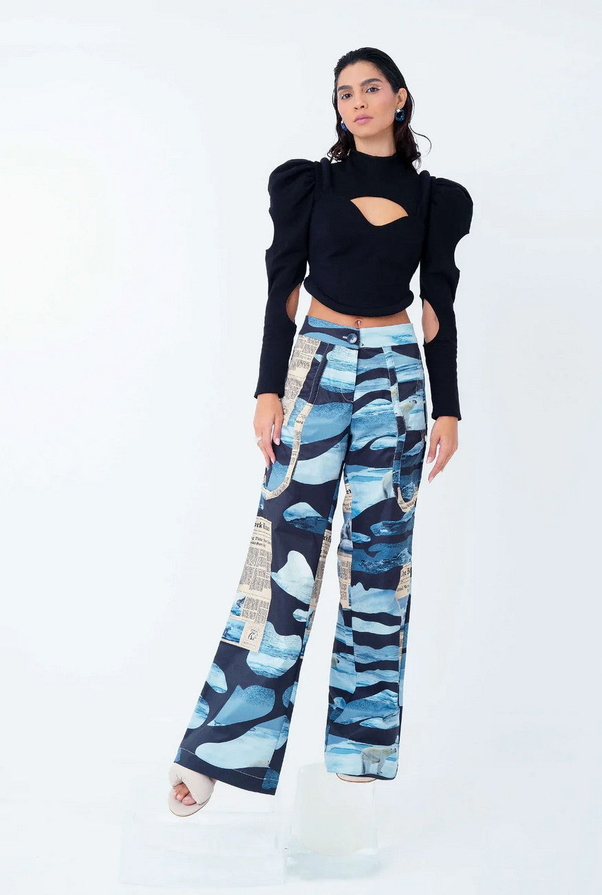 Panda vu top with sleeves