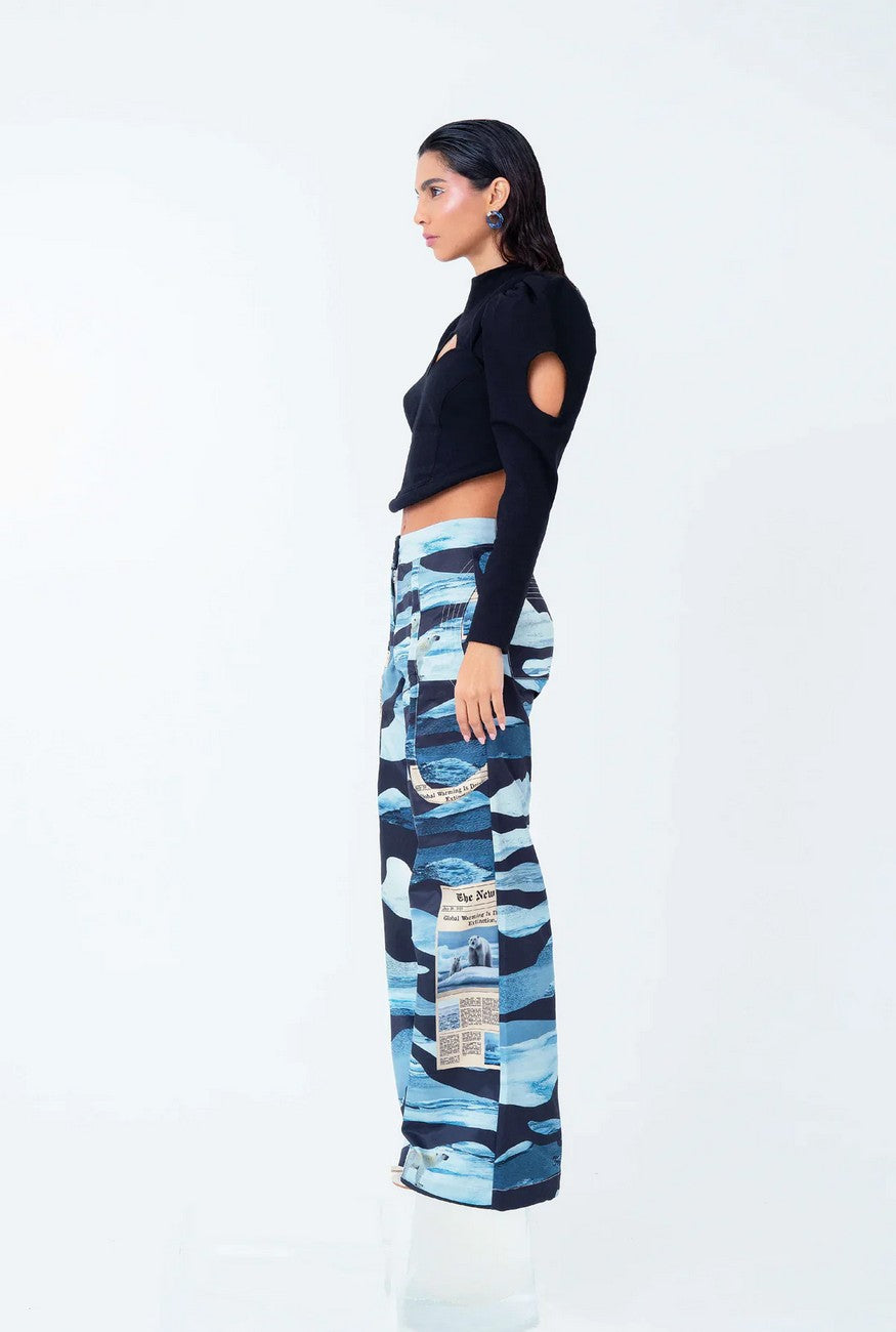 Panda vu top with sleeves