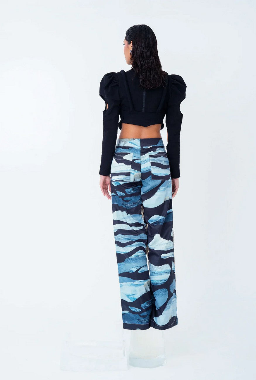 Panda vu top with sleeves