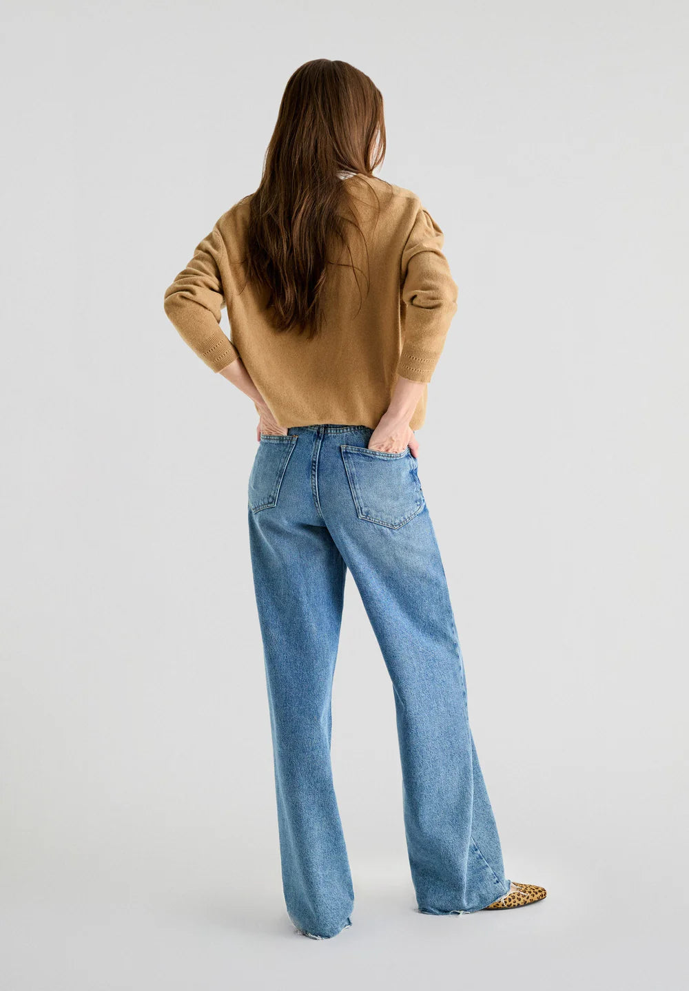 Pantalon Denim Front Color