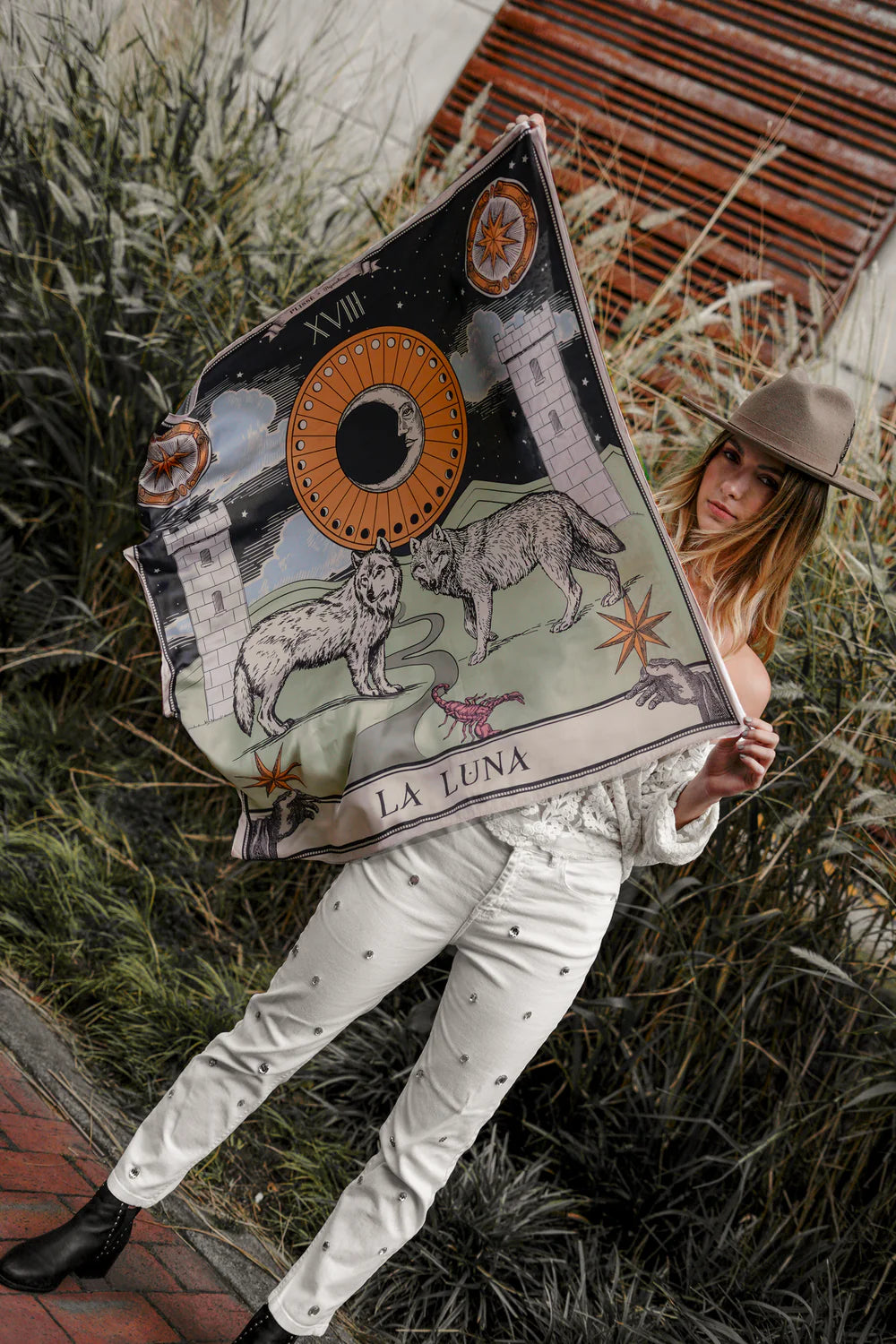 Tarot moon scarf