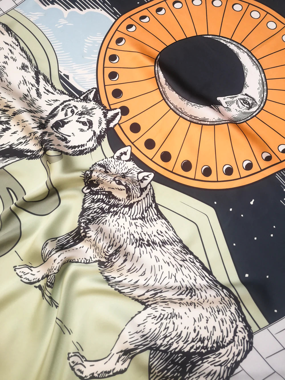 Tarot moon scarf
