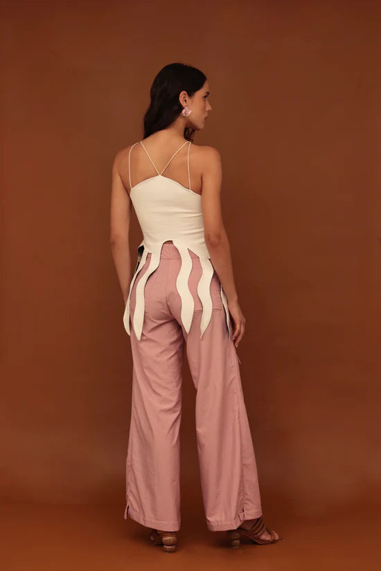 Plume trapezoida pants