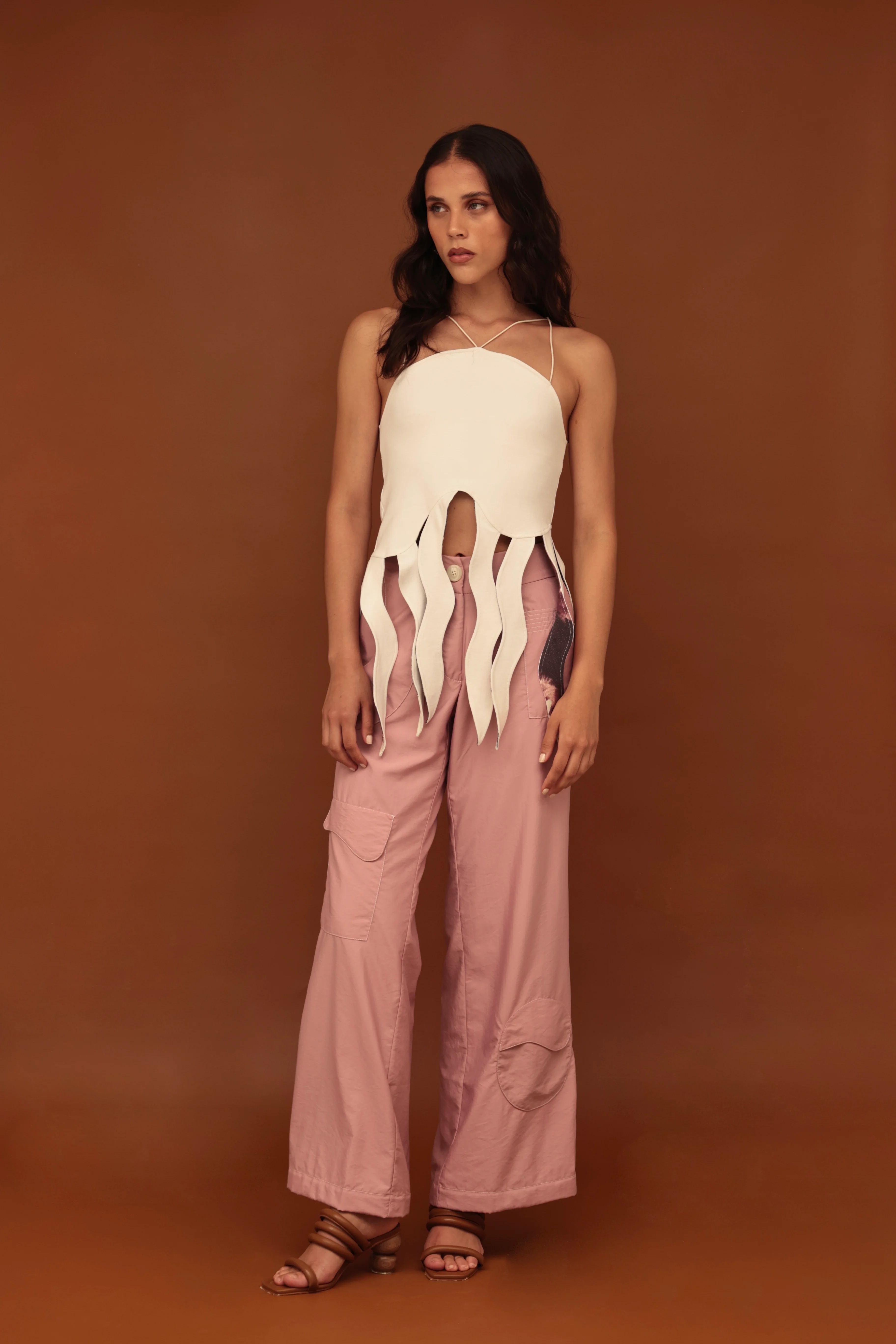 Plume trapezoida pants