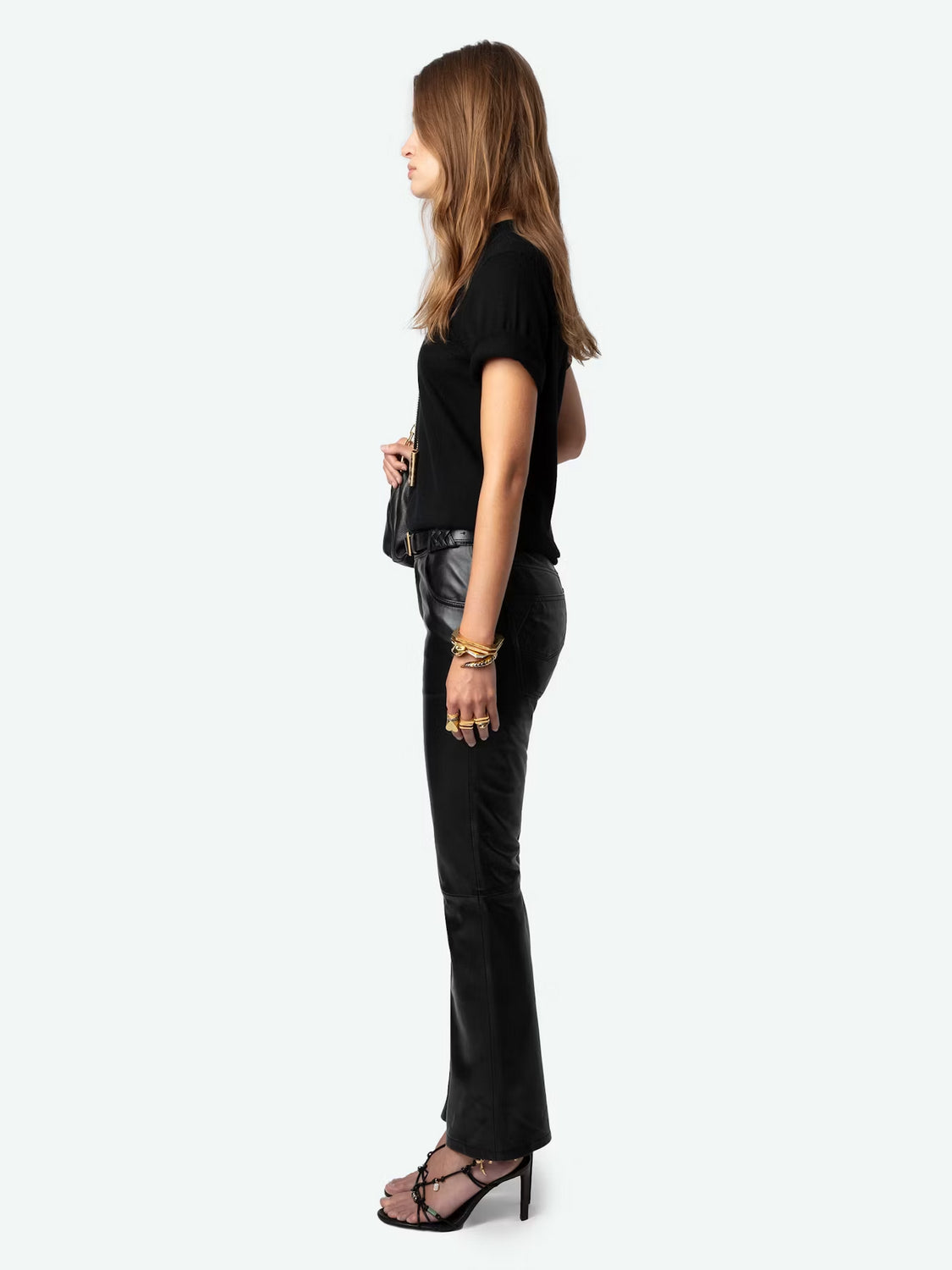 Pantalon Push Cuir Lisse