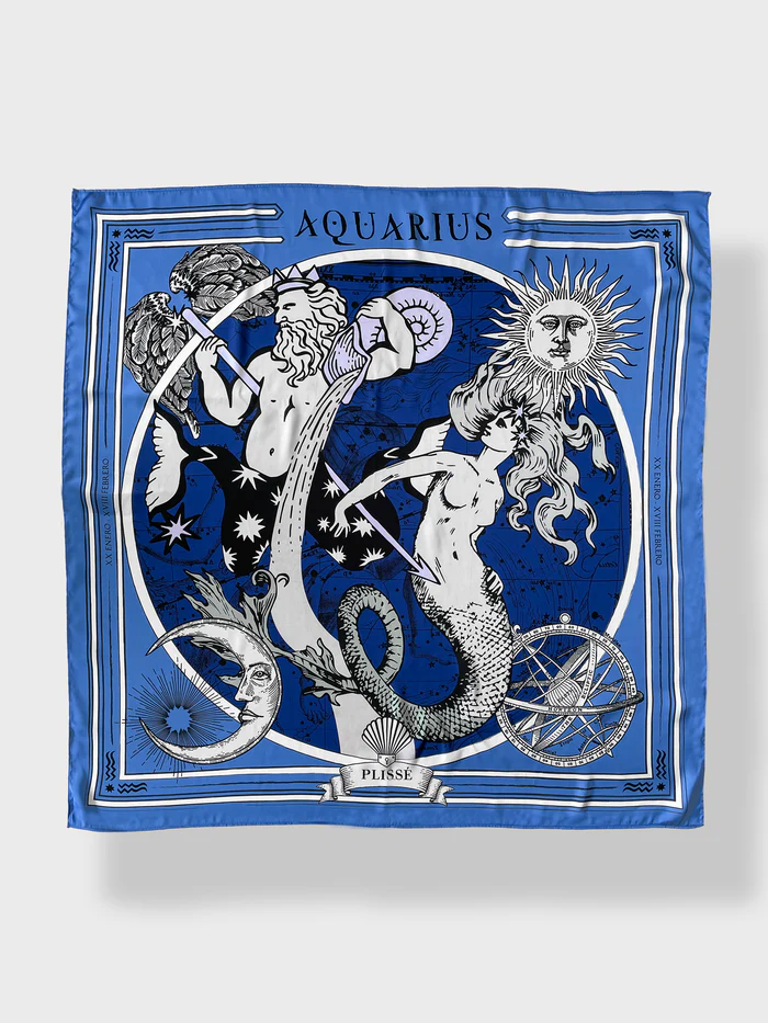 Zodiacus aquarius scarf