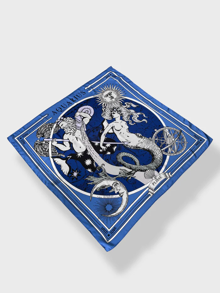 Zodiacus aquarius scarf
