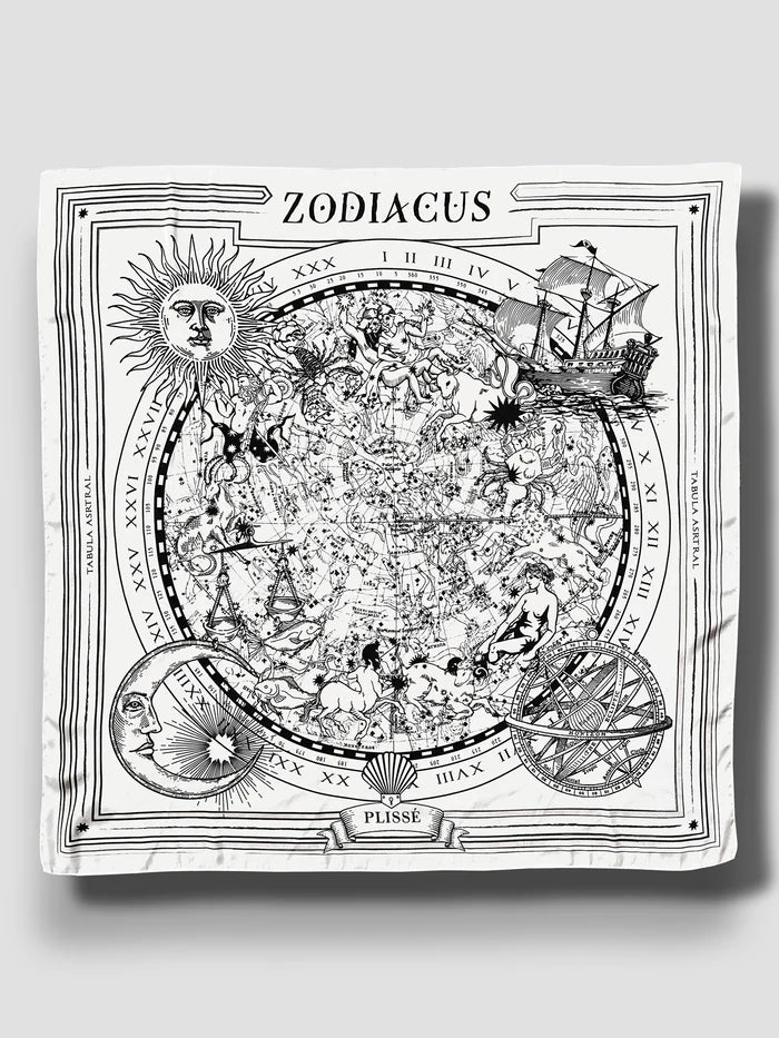 Zodiacus white scarf