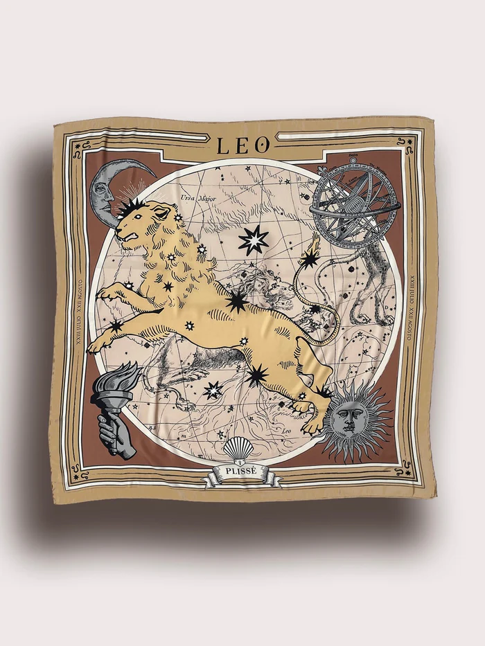 Zodiacus leo scarf