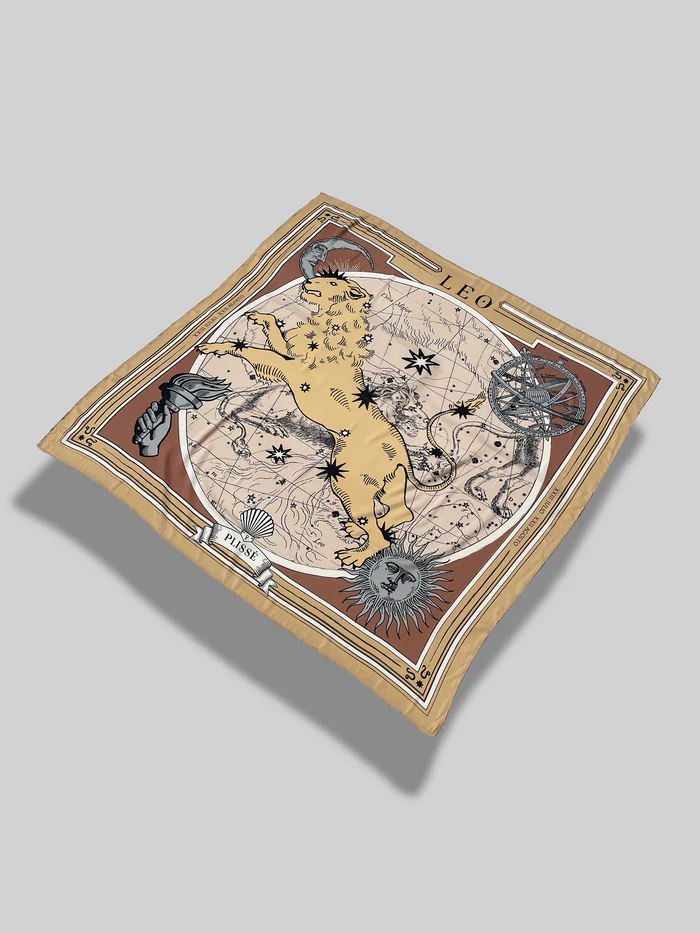 Zodiacus leo scarf