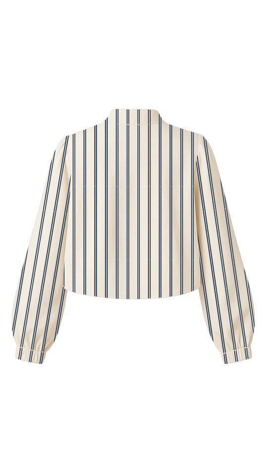 Sarah top blue stripes
