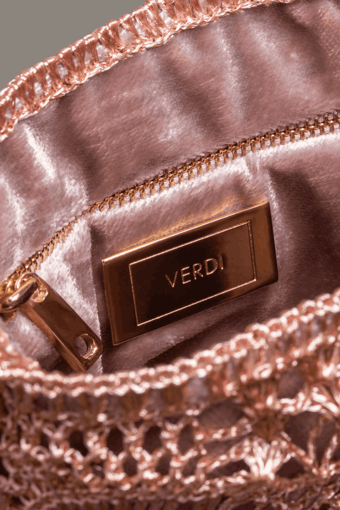 Pink velvet rose gold pineapple backpack