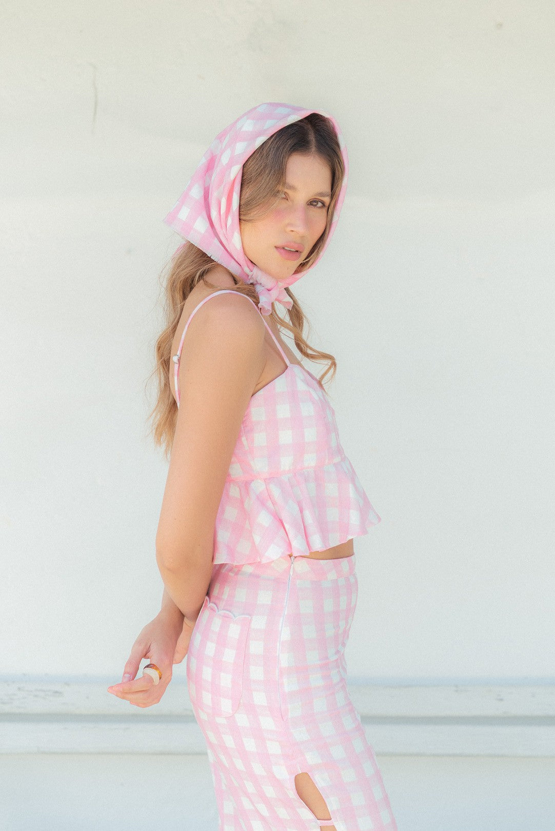 Pink crop top