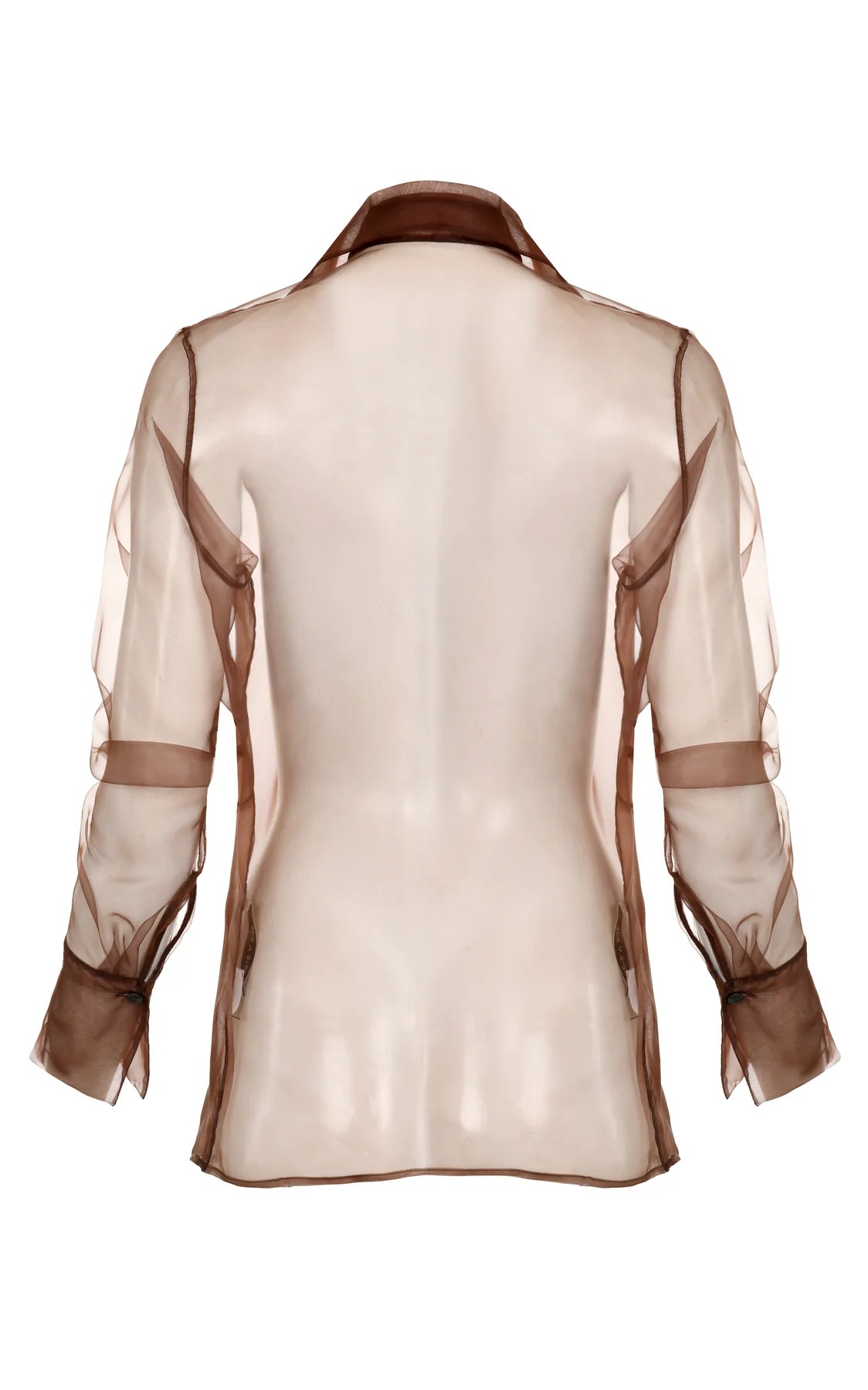Smoke sheer blouse