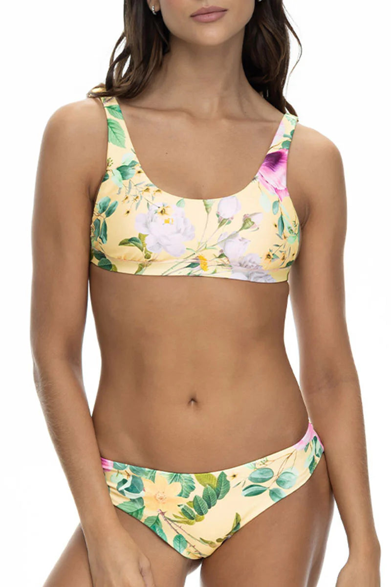 Retro botanic botton