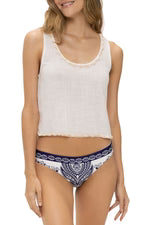 Crop top with snails