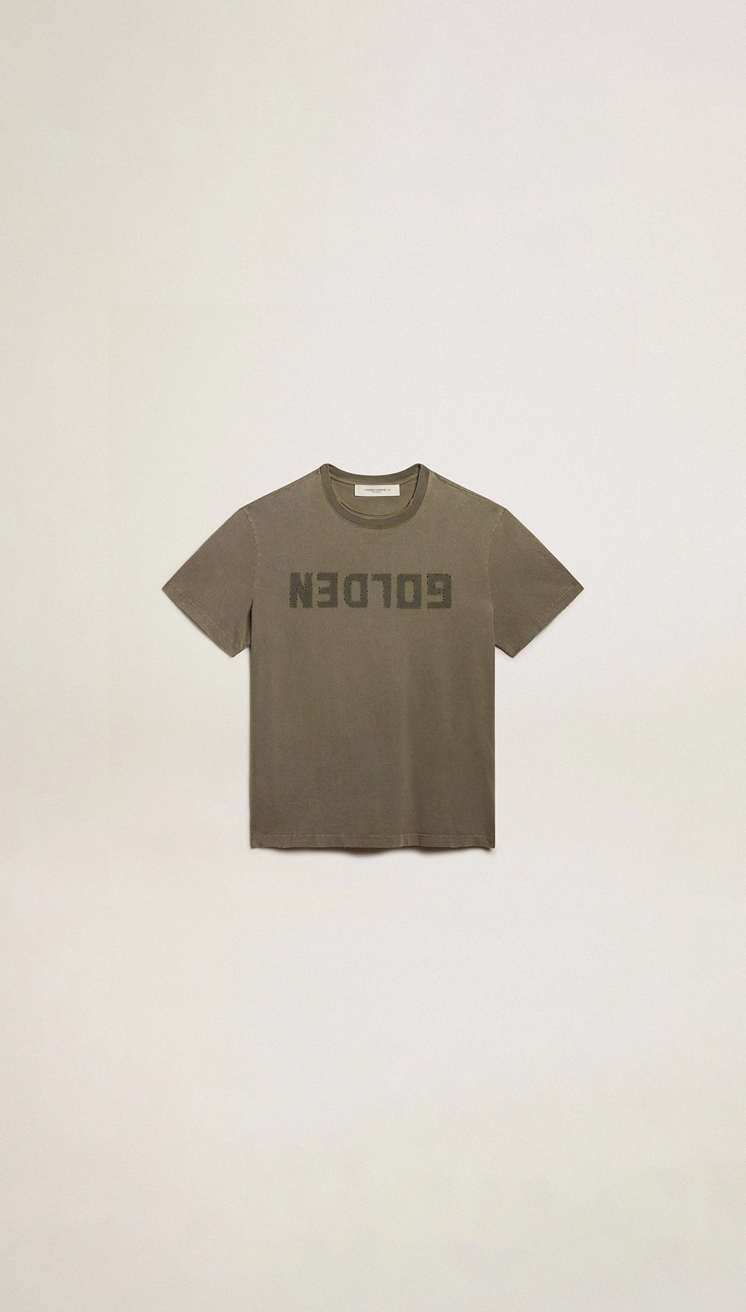 Camiseta Golden M's Regular Distressed Cotton