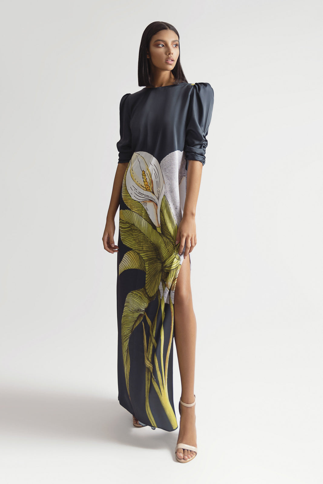 Milene flower maxi dress