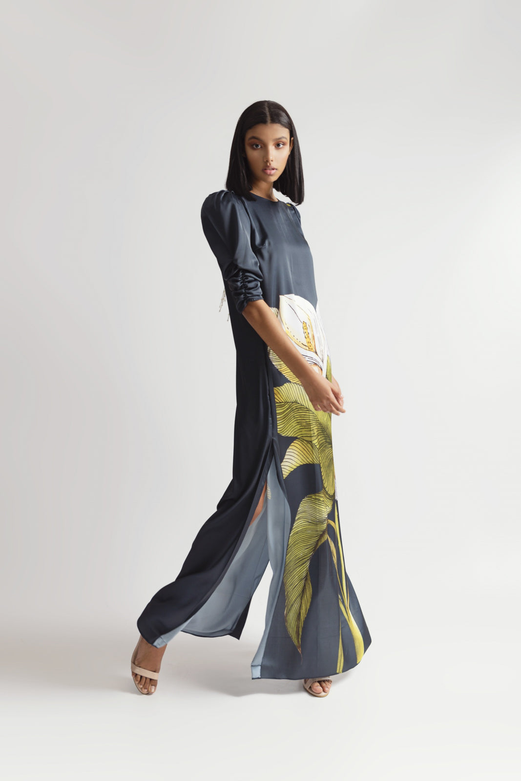 Milene flower maxi dress