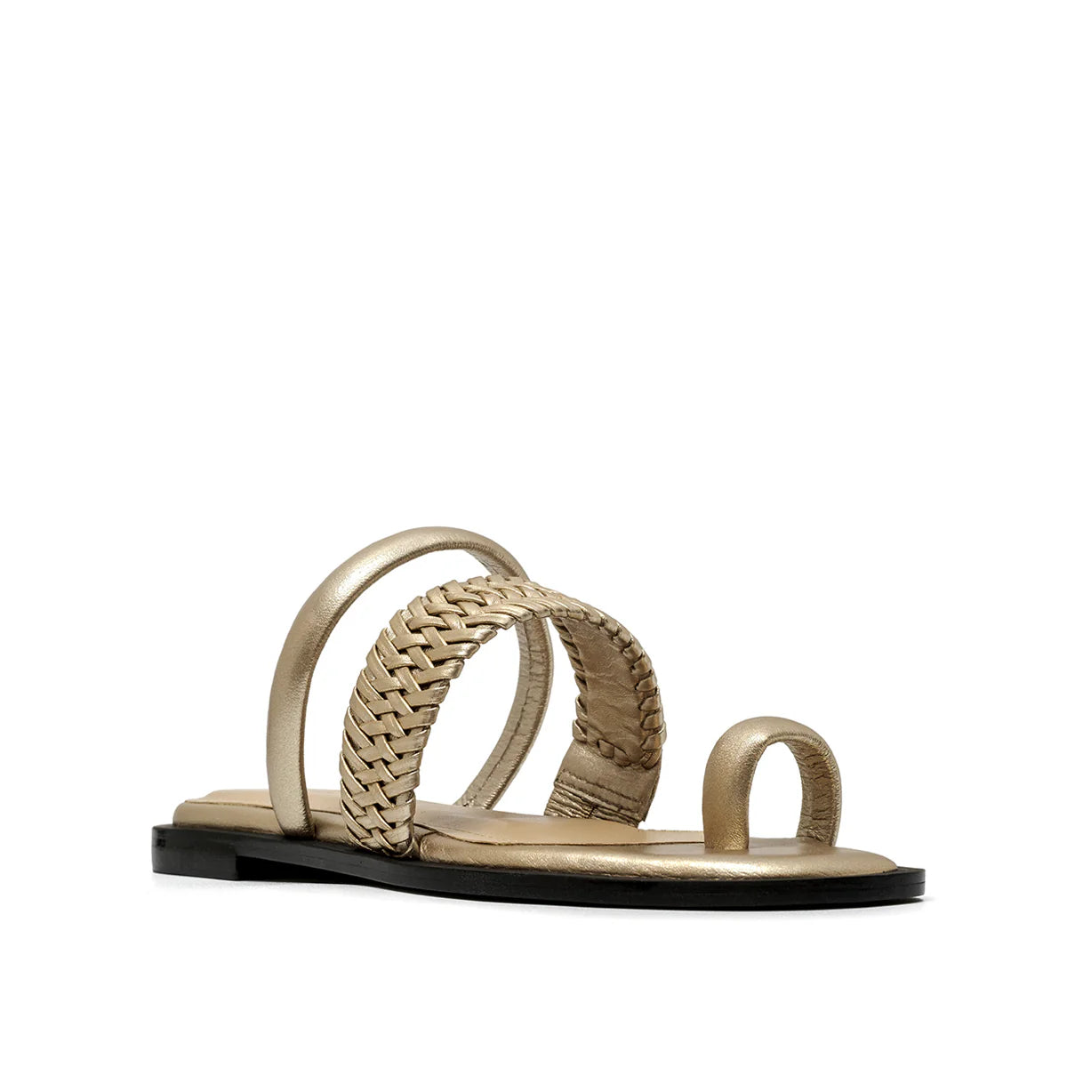 Allegra gold sandal